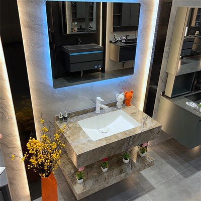 Bridlicová skrinka do kúpeľne z umelého kameňa